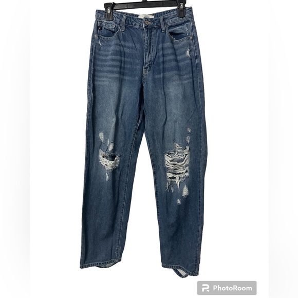 KanCan Denim - Kancan distressed boyfriend jeans